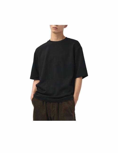 UNIQLO Simple, Comfortable, Versatile, Casual, Loose-fitting Crew Neck Cool Short-Sleeve T-Shirt, Black (Unisex) — изображение 3