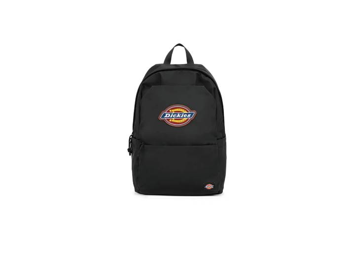 Dickies Leather Logo Lightweight Large Capacity Student Commuter Laptop Backpack Polyester Fiber Shoulder Bag Unisex Couple Style Multiple Colors