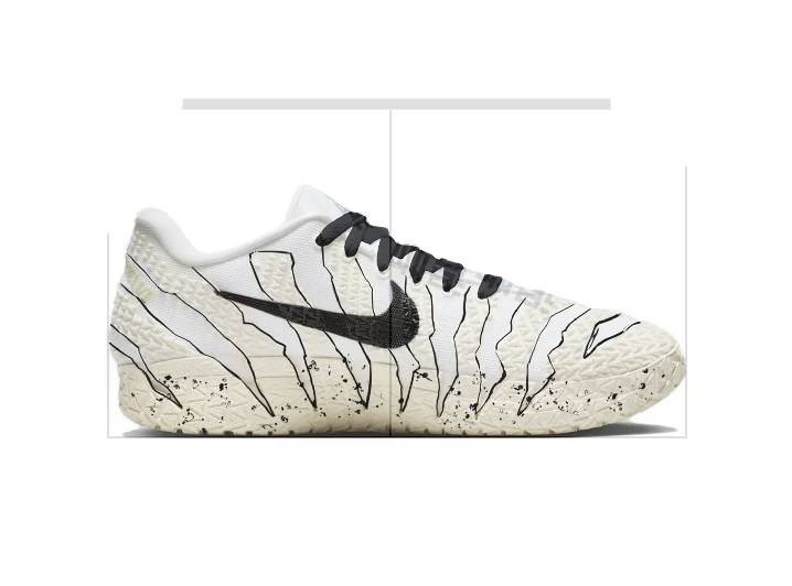 Nike Ja 3 Morant III Greedy Eye Fashionable Trendy Simple Versatile Comfortable Personalized Graffiti Durable Low-Top Basketball Shoes Men's Black and White — изображение 6