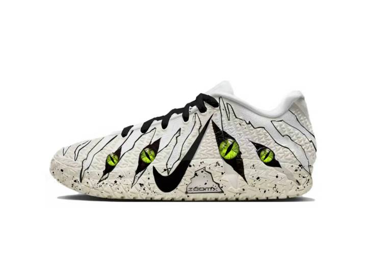 Nike Ja 3 Morant III Greedy Eye Fashionable Trendy Simple Versatile Comfortable Personalized Graffiti Durable Low-Top Basketball Shoes Men's Black and White