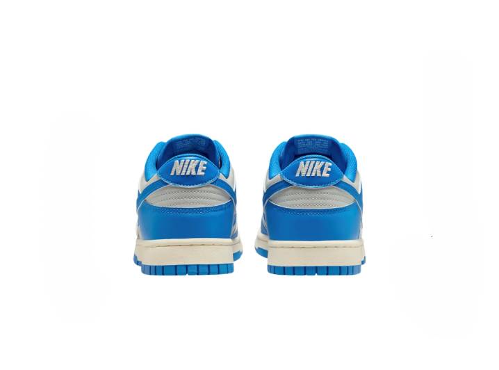 Nike Dunk Low Comfortable Thin-Soled Non-Slip Durable Low-Top Sneakers, Unisex, Blue and Silver — изображение 3