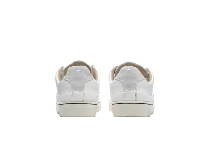 Maison Margiela Evolution Leather Canvas Lace-up Low-top Fashion Sneakers for Men, White — изображение 2