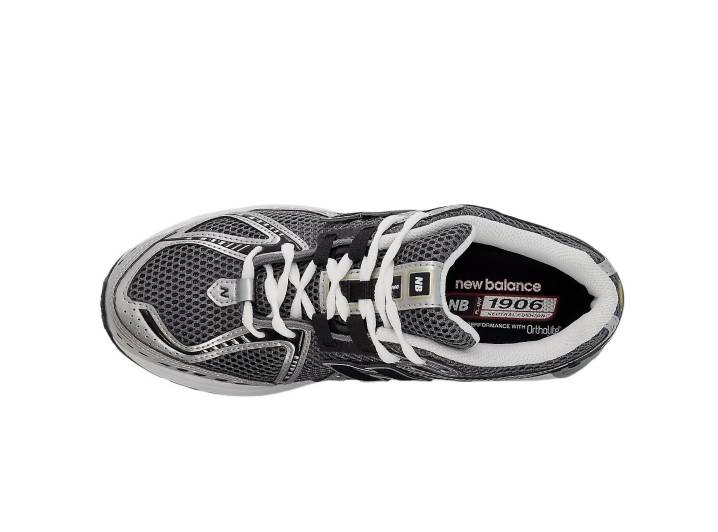 New Balance NB 1906R sneakers: comfortable, low-top, for everyday wear, unisex, silver-black. — изображение 4