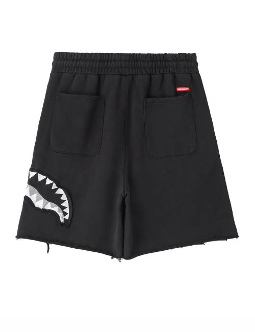 SPRAYGROUND sg shark logo shark mouth comfortable patch embroidery summer versatile casual shorts unisex style — изображение 5