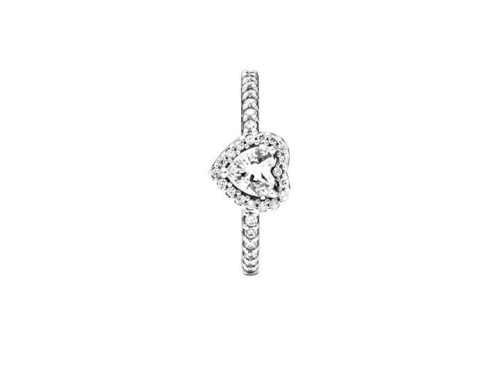 Pandora Exquisite Heart-Shaped Ring in 925 Sterling Silver for Women — изображение 5