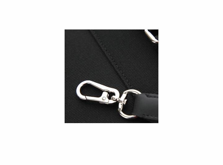 KARL LAGERFELD Logo Tote Bag Shopping Bag Cotton Handbag Medium Women's Black — изображение 3