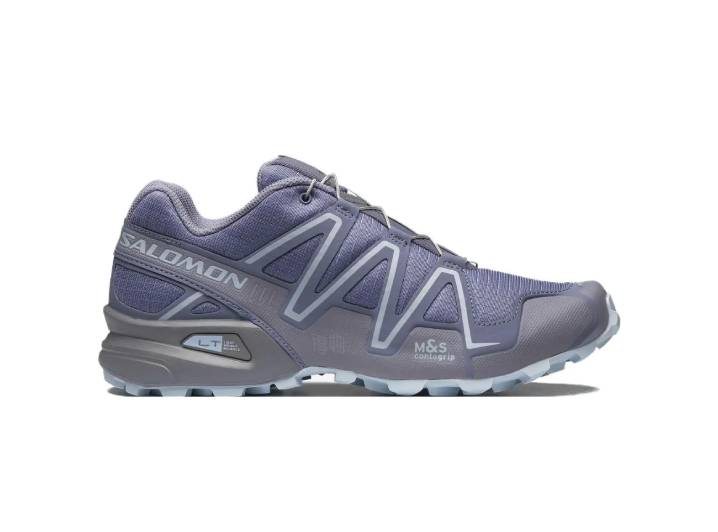 SALOMON Speedcross 3 Comfortable, Durable, Wear-Resistant, Breathable Low-Top Running Shoes, Unisex, Light Blue — изображение 4