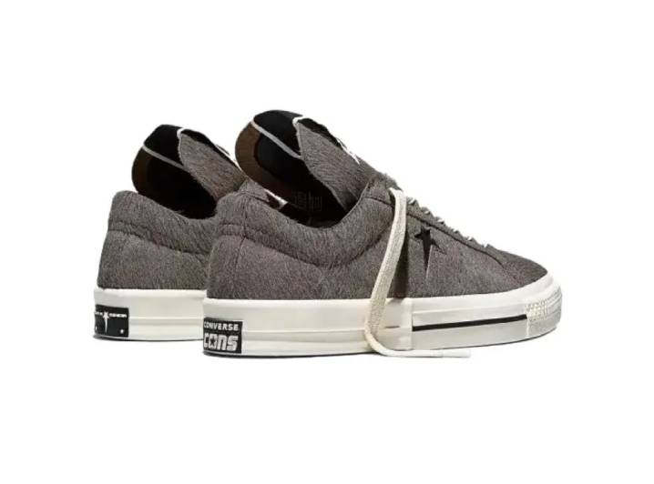 Converse One Star Pro Ox Rick Owens DRKSHDW Classic Comfort Sneakers, Unisex, Dark Grey — изображение 3