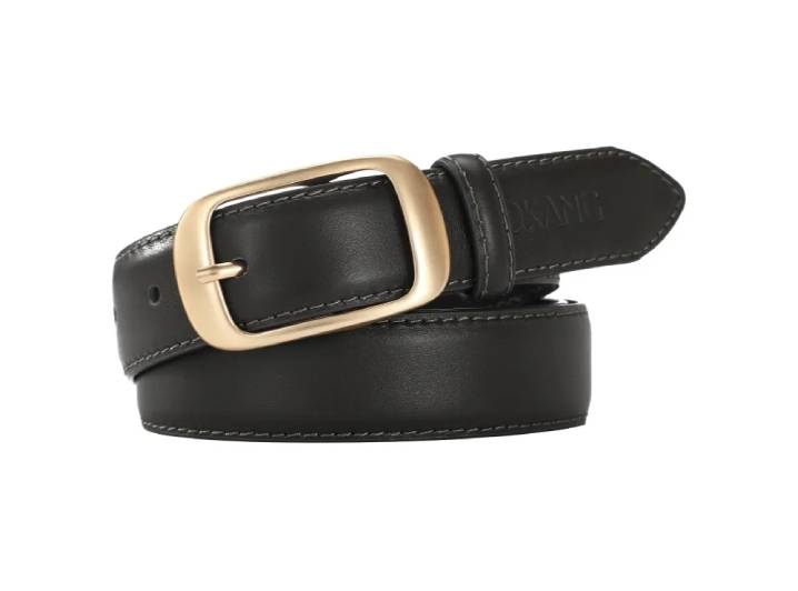 AOKANG Minimalist Style High Quality Zinc Alloy Cowhide Leather Belt for Women Width 2.9cm — изображение 5