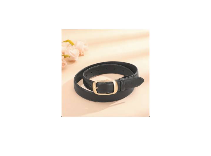 AOKANG Minimalist Style High Quality Zinc Alloy Cowhide Leather Belt for Women Width 2.9cm — изображение 6