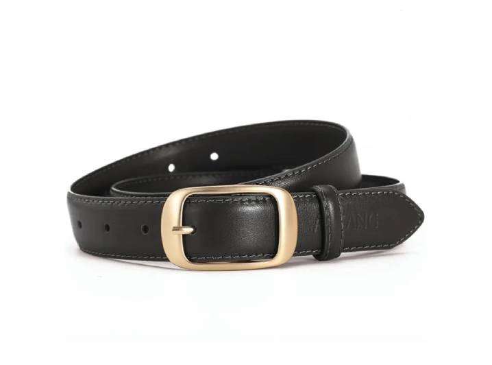AOKANG Minimalist Style High Quality Zinc Alloy Cowhide Leather Belt for Women Width 2.9cm — изображение 8