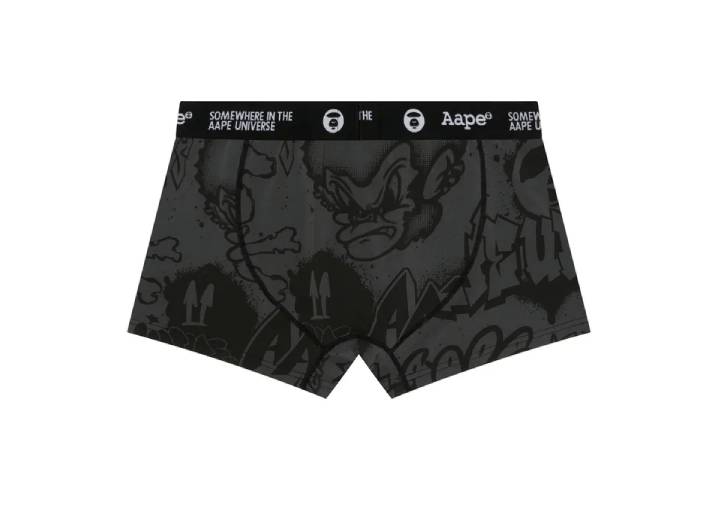 Aape Letter Print Ape Pattern Men's Boxer Briefs (1 Pack) — изображение 2