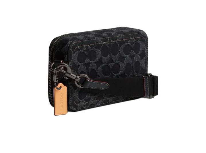 COACH Charter 19 Classic Monogram Shoulder Bag with Detachable Shoulder Strap, Small, Black. — изображение 4