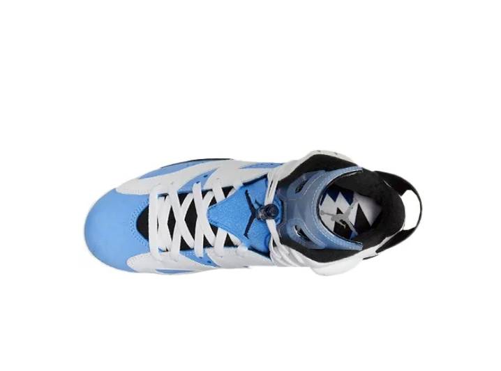 Jordan Air Jordan 6 Retro "University Blue" Men's Basketball Shoes - White and Blue High-Top Sneakers. — изображение 4