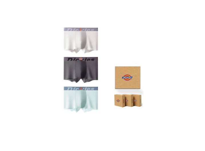 Dickies Mulberry Silk Seamless Men's Underwear, Universal, Gift Box (3 Pack)