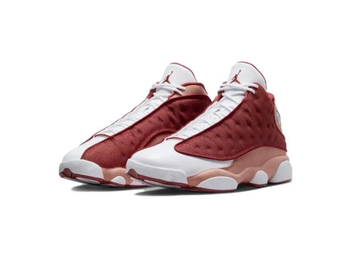 Jordan Air Jordan 13 "Dune Red" Trendy Mid-Top Retro Basketball Shoes for Men, Orange and White — изображение 5