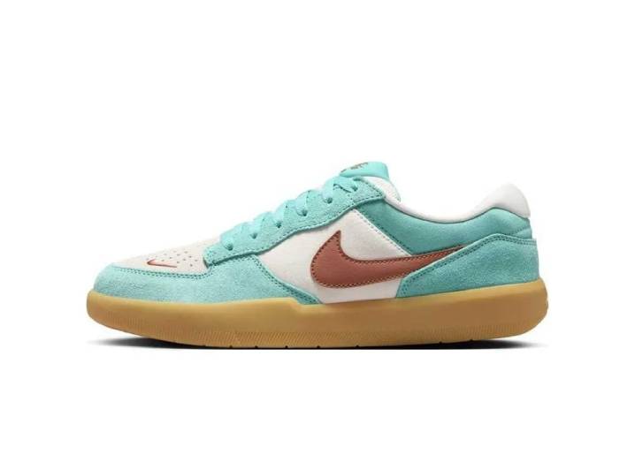 Nike SB Force 58 Leather Trendy Comfortable Low-Top Sneakers, Unisex, Green