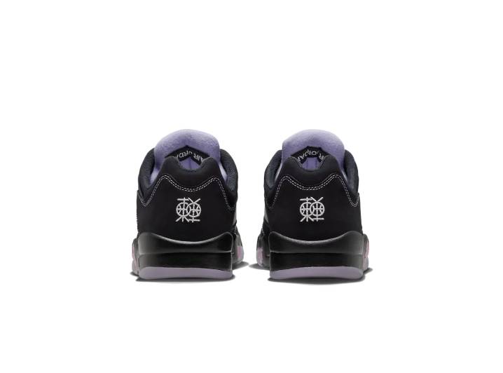 Jordan Air Jordan 5 Low "Dongdan" Dongdan Low-Top Retro Basketball Shoes Men's Black and Purple 43 — изображение 3
