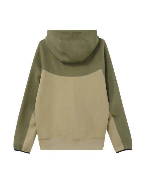Nike Sportswear Tech Fleece Windrunner Color Block Hooded Cardigan Zip-Up Casual Jacket Sweatshirt Men's Olive Green — изображение 5