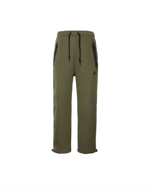 Nike Sportswear Tech Fleece Solid Color Lace-up Casual Jogger Knit Sweatpants Men's Olive Green — изображение 6