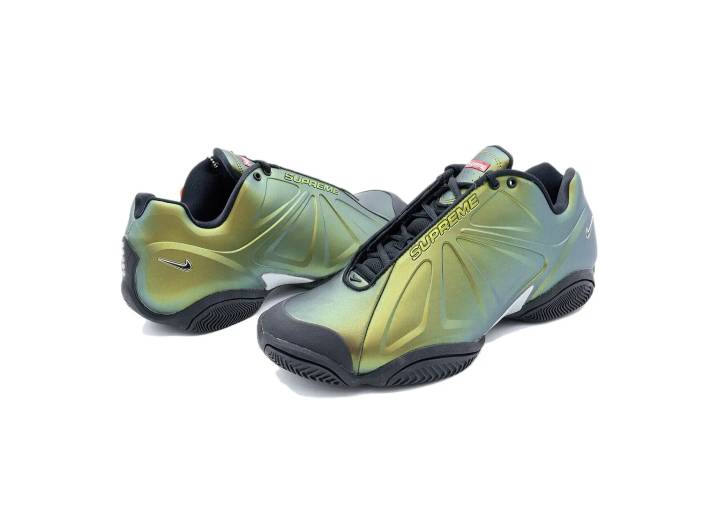 Supreme x Nike Air Zoom Courtposite "Metallic Gold" Stylish Non-Slip Low-Top Tennis Shoes for Men, Black and Gold — изображение 3