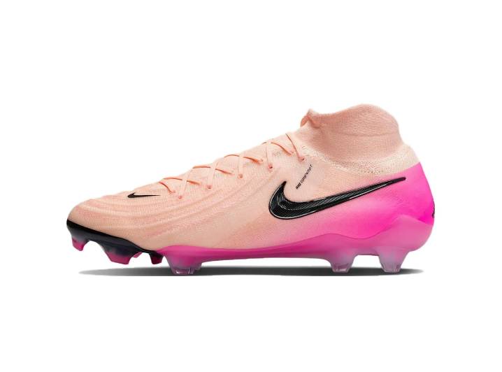 Nike Phantom Luna 2 Elite Stylish Comfort FG (Gum Spikes) Anti-slip and Durable Men's Soccer Shoes, Pink