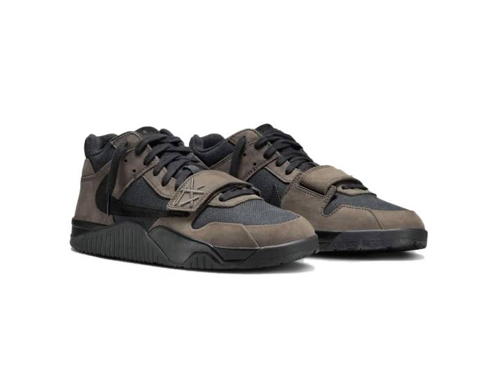 Travis Scott x Jordan Jumpman Jack Mocha Low-Top Basketball Shoes, Men's, Dark Mocha Black — изображение 5