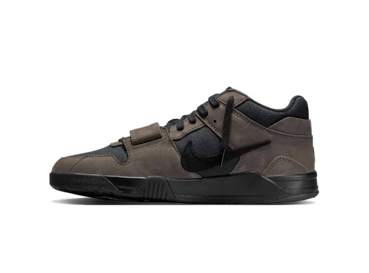 Travis Scott x Jordan Jumpman Jack Mocha Low-Top Basketball Shoes, Men's, Dark Mocha Black