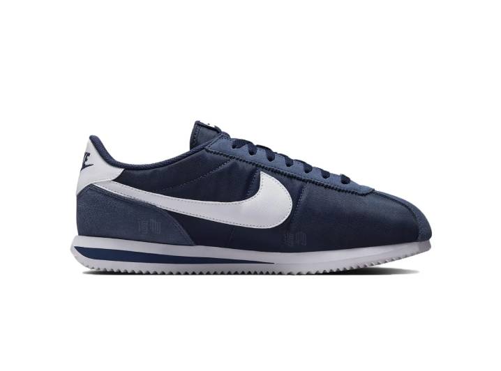 Nike Cortez Textile Comfortable Retro Non-slip Low-top Casual Shoes for Men, Blue and White — изображение 5