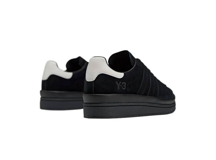 Y-3 Hicho Classic Platform Casual Fashion Sneakers, Unisex, Black and White — изображение 3