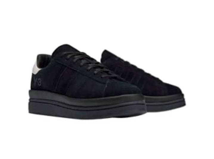 Y-3 Hicho Classic Platform Casual Fashion Sneakers, Unisex, Black and White — изображение 4