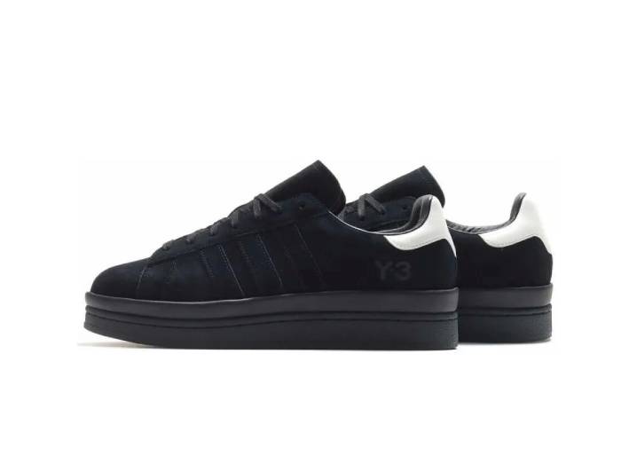Y-3 Hicho Classic Platform Casual Fashion Sneakers, Unisex, Black and White — изображение 7