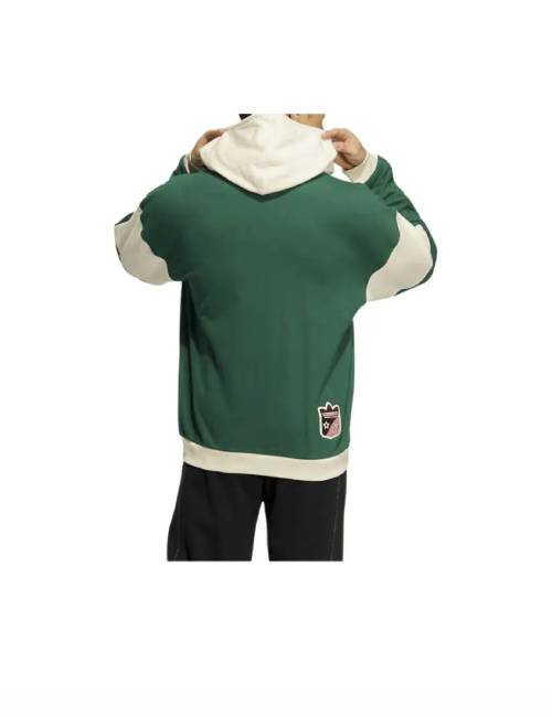 Аdidas Originals Anti University American Retro College Style Patchwork Pullover Casual Sweatshirt Men's Dark Green — изображение 4