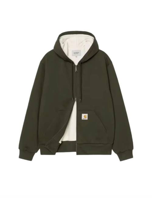 Carhartt WIP Active FW25 Sweat Jacket Adjustable Hooded Long-Sleeve Kangaroo Pocket Jacket for Men — изображение 3