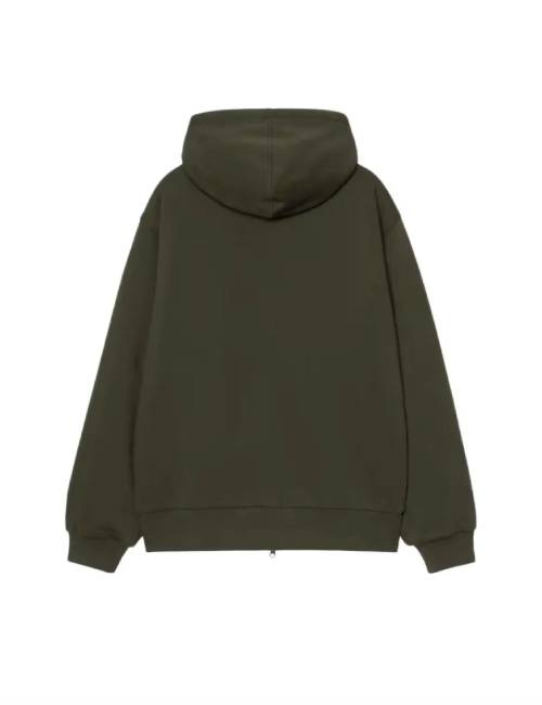 Carhartt WIP Active FW25 Sweat Jacket Adjustable Hooded Long-Sleeve Kangaroo Pocket Jacket for Men — изображение 4