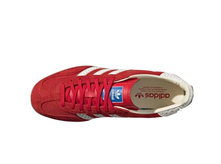 Аdidas Originals GAZELLE INDOOR Limited Edition Vintage Low-Top Unisex Sneakers, Red and White — изображение 3