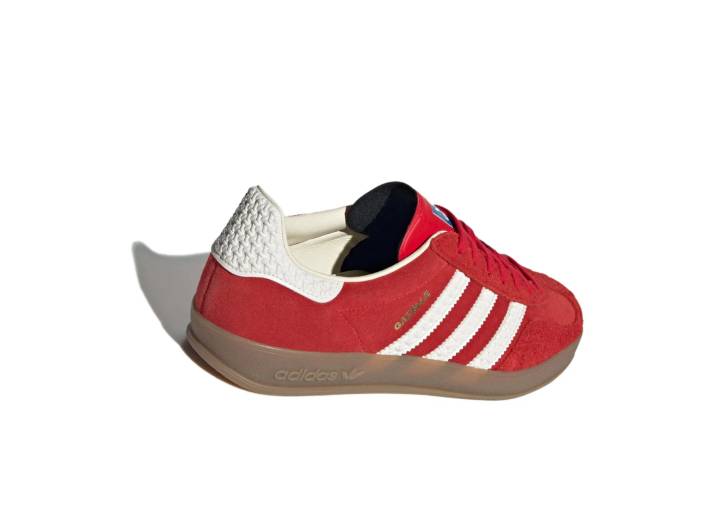Аdidas Originals GAZELLE INDOOR Limited Edition Vintage Low-Top Unisex Sneakers, Red and White — изображение 4