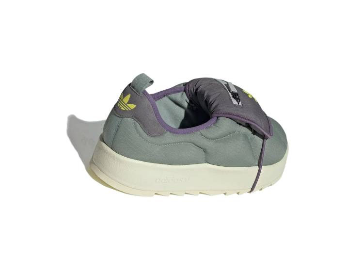 Аdidas Originals Puffylette Fabric Stretch Open-Top Sneakers: Low Top Casual Sneakers, Unisex, Green/Grey. — изображение 4