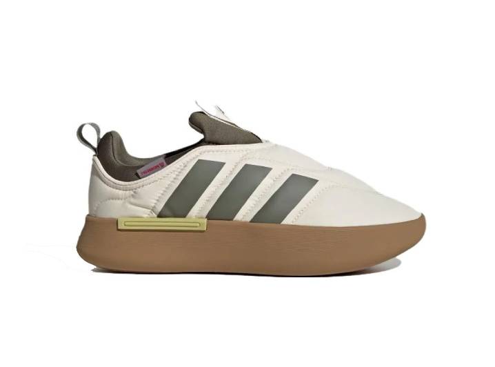 Аdidas Adipuff Comfortable and Stylish Bread Shoes, Non-Slip and Durable, Low-Top, Casual Wear, Unisex, White, Green, Brown — изображение 5