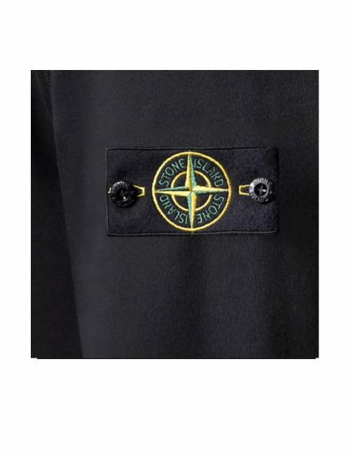 STONE ISLAND Logo Zip-Up Hooded Long-Sleeve Sweatshirt for Men — изображение 3