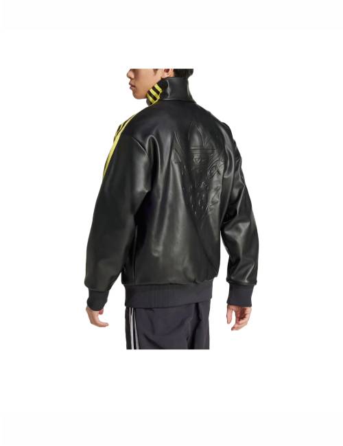 Аdidas Originals × OFFGOD collaboration Trefoil series stylish, comfortable, and versatile jacket, unisex, black — изображение 3