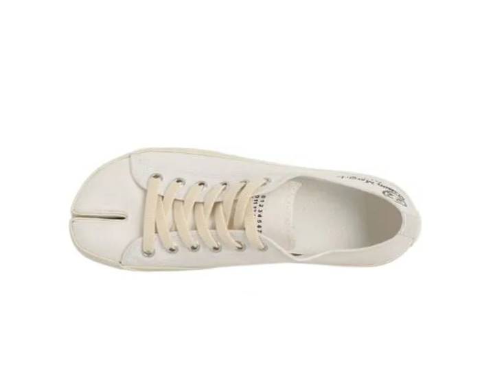 Maison Margiela Tabi lace-up round toe lace-up low-top stylish sneakers for men, off-white — изображение 2