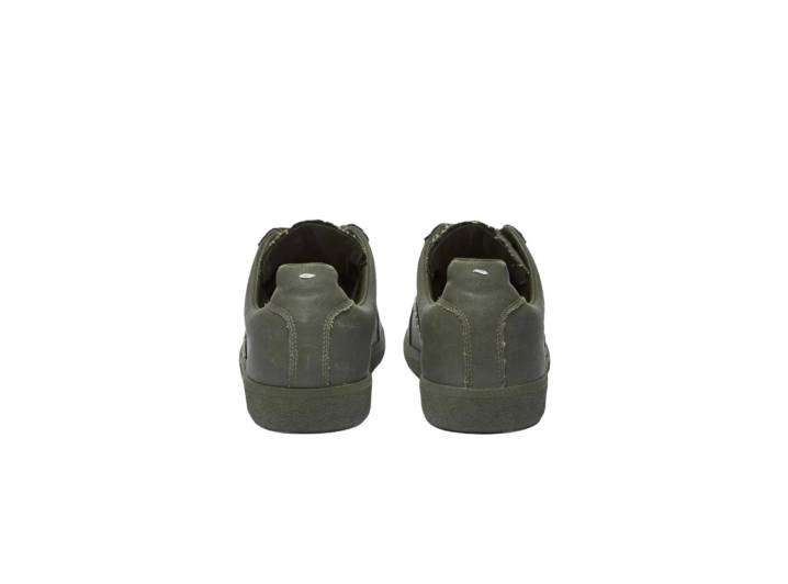 Maison Margiela Replica Round Toe Flat Lace-up Sneakers Low-top Men's Green — изображение 2