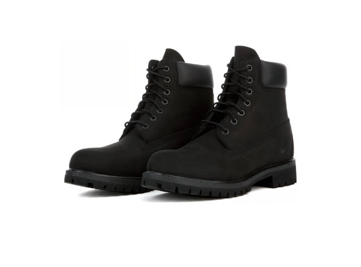 Timberland 6 Inch Leather Durable Shock-absorbing Non-slip Mid-calf Outdoor Boots for Men, Black — изображение 4
