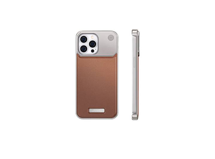 Urban Case, made of metal, aluminum alloy and leather, for iPhone 15 Pro Max/iPhone 14 Pro Max/iPhone 15 Pro/iPhone 14 Pro. — изображение 2