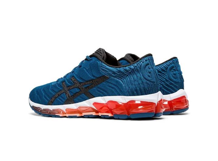 Asics Women's Gel-Quantum 360 5 Low-Cut Round Toe Running Shoes in Blue and Black — изображение 4