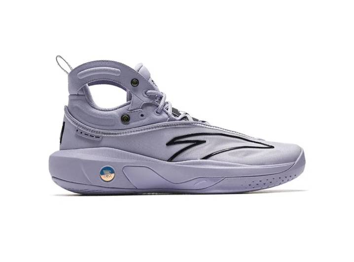 Anta KT8 Thompson 8th Generation Father and Son Men's Low Top Basketball Shoes Purple and Black. — изображение 5