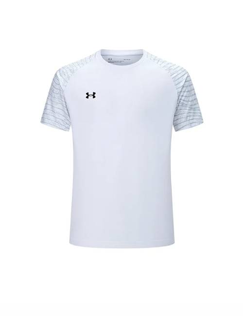 Under Armour Men's Retro Sporty Quick Dry Logo Patchwork T-Shirt - White — изображение 3