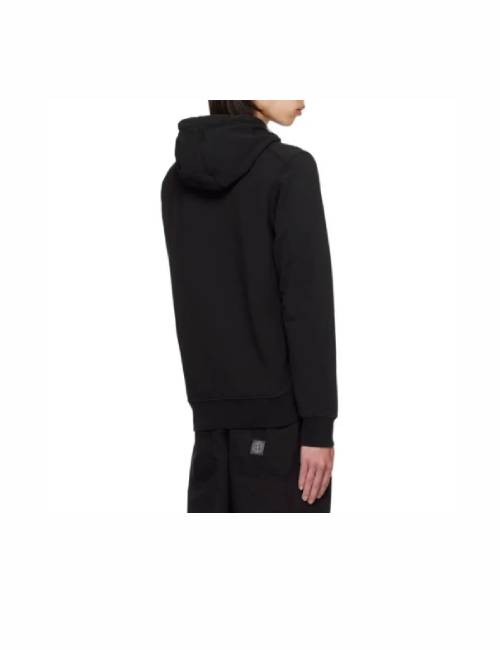 STONE ISLAND FW24 Logo Long Sleeve Drawstring Hooded Fit Straight-Leg Sweatshirt for Men, Black — изображение 2