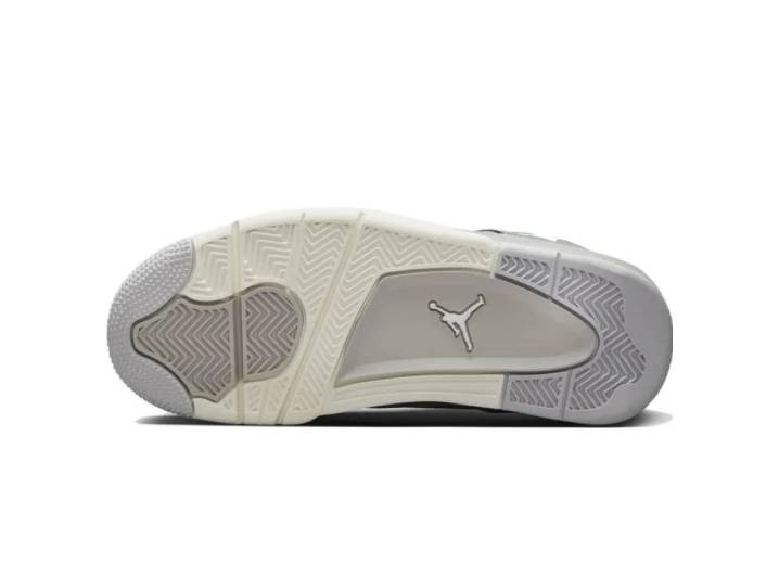 Jordan Air Jordan 4 "Light Iron Ore" "Frozen Moments" Liquid Silver Mid-Top Retro Basketball Shoes Women's Grey — изображение 2